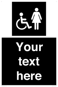 Custom information: black panel disabled and female